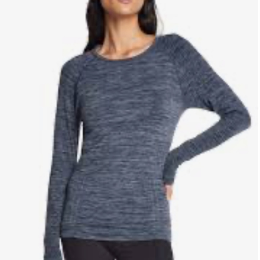 Lululemon Swiftly Tech Long Sleeve Shirt 2.0 Tempo Stripe Black/White (Size 8)